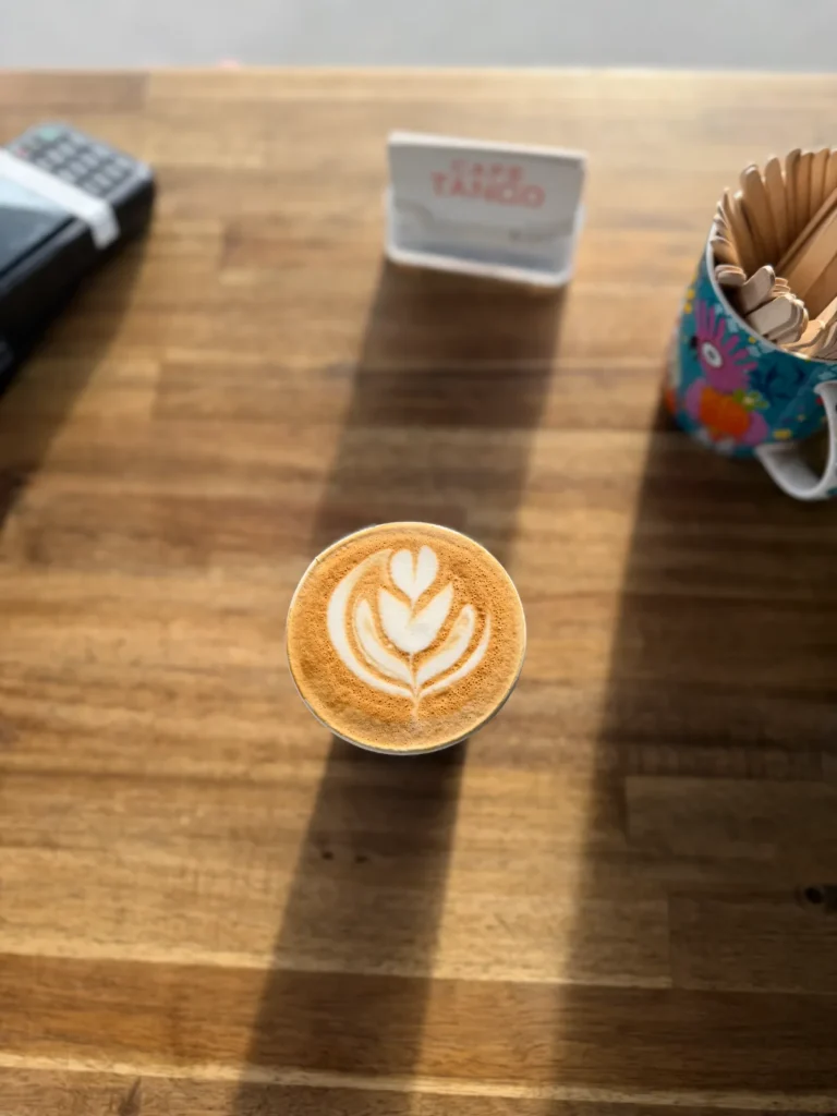 Latte art detail