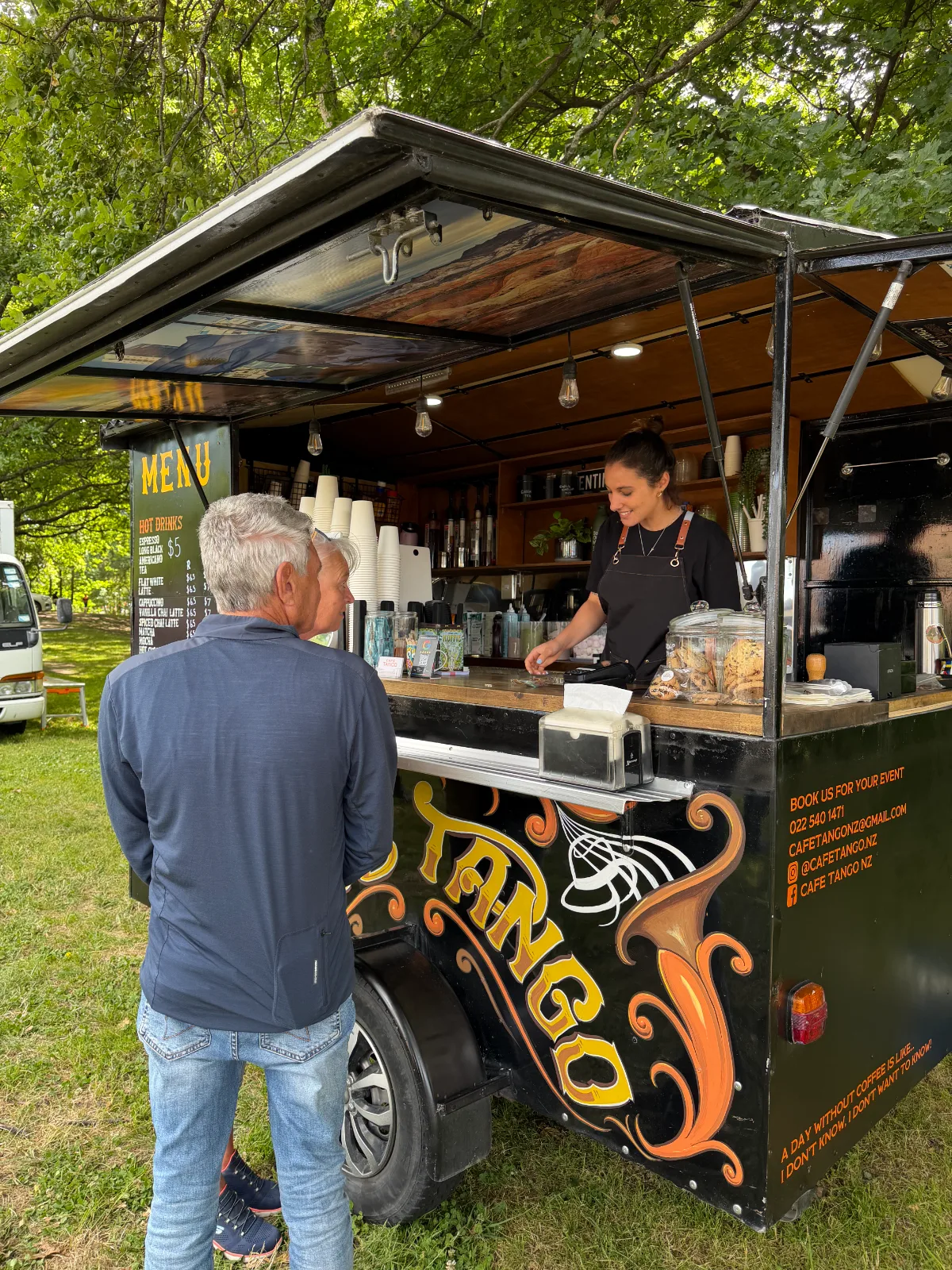 Café Tango serving coffee at an event